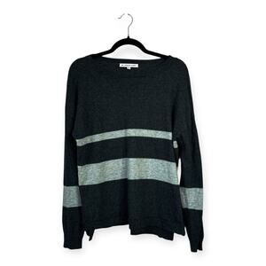THE CASHMERE PROJECT Sweater‎ Striped Size Medium Wide Neck Winter Warm